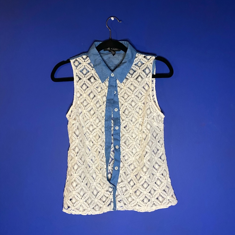 Sheer Sleeveless Top